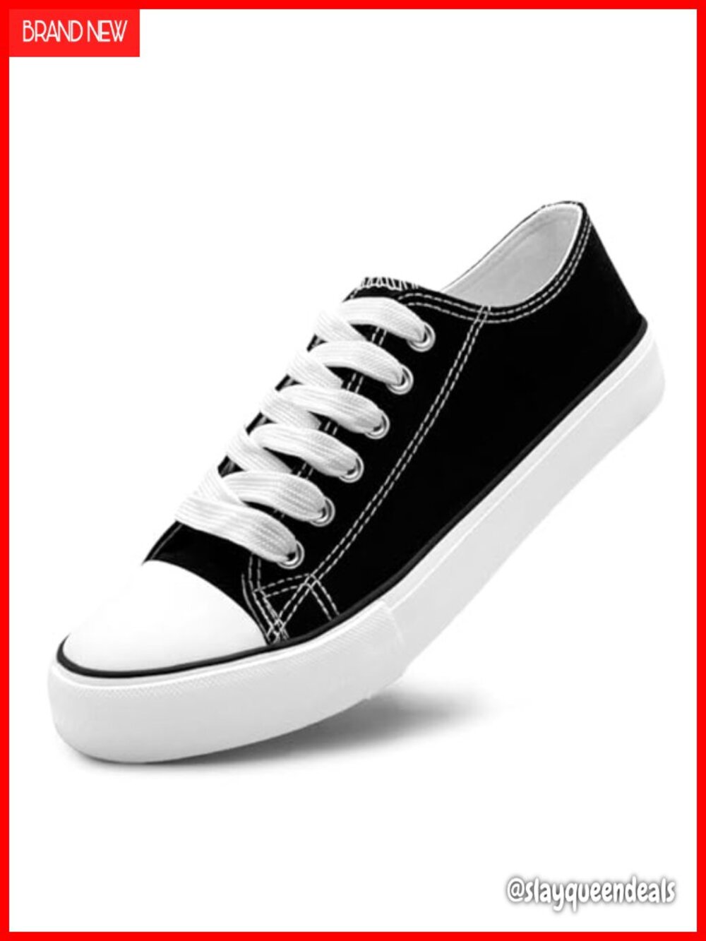 Unisex Low Top Lace Up Canvas Sneakers Lightweight Comfortable Casual
